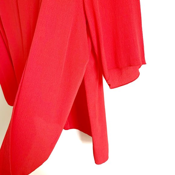 Aritzia | Babaton Red/Orange Blouse With Side Slit - Picture 6 of 7